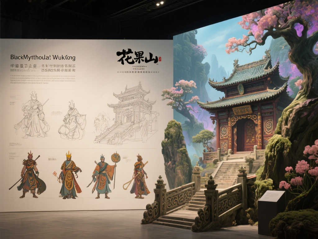 《黑神话》艺术展揭秘：海量设定图与未采用设计稿曝光！